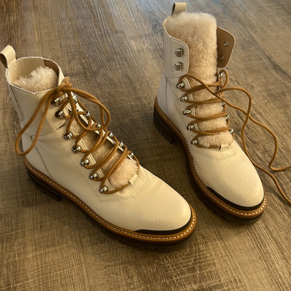 White Marc Fisher boots